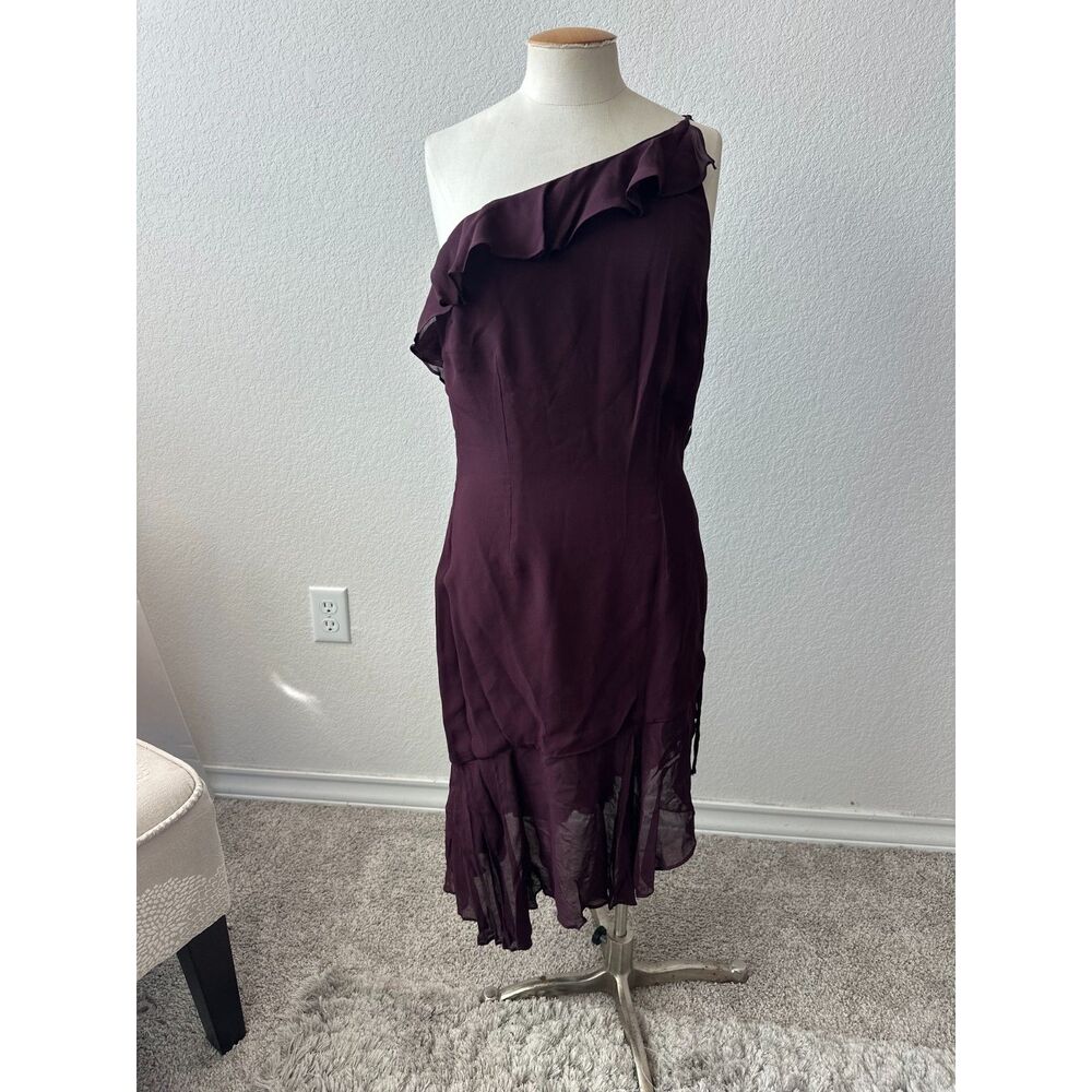 Vintage Hugo Buscati One-Shoulder Asymmetrical Midi Dress